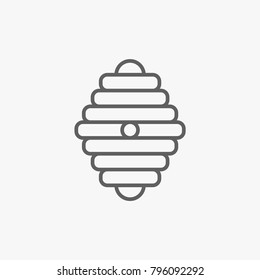 Hive outline icon on white backround