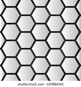 Hive Pattern Black and White