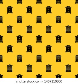 Hive pattern seamless vector repeat geometric yellow for any design