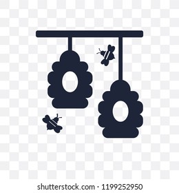 Hive transparent icon. Hive symbol design from Agriculture, Farming and Gardening collection. Simple element vector illustration on transparent background.