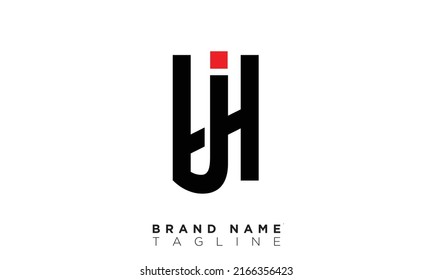 HJ Alphabet letters Initials Monogram logo JH, H and J