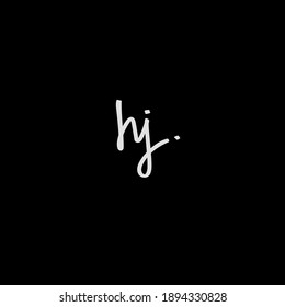 hj handwritten logo for identity
