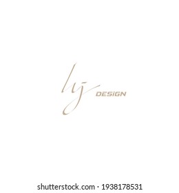 hj handwritten logo for identity