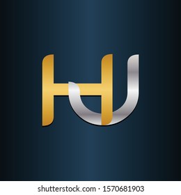 HJ JH Double Initial Letters Logo