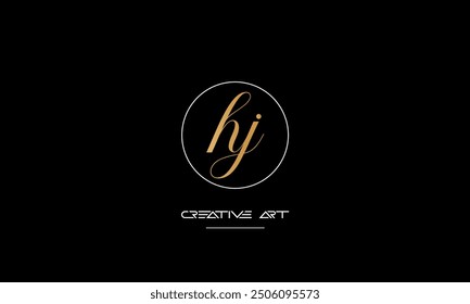 HJ, JH, H, J abstract letters logo monogram