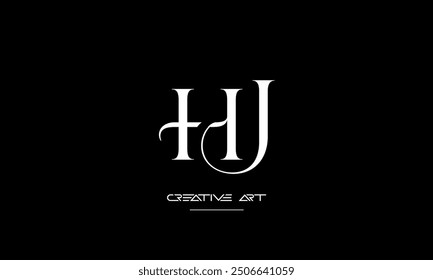 HJ, JH, H, J abstract letters logo monogram