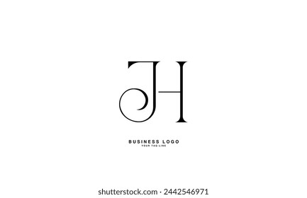 HJ, JH,H , J, Abstract Letters Logo Monogram