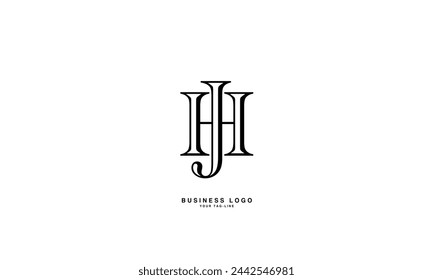 HJ, JH,H , J, Abstract Letters Logo Monogram