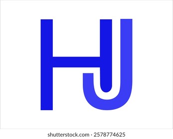 HJ letter emblem vector for company logo and product name