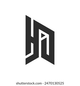 Logo de la letra HJ, logo del alfabeto HJ, logo de las iniciales