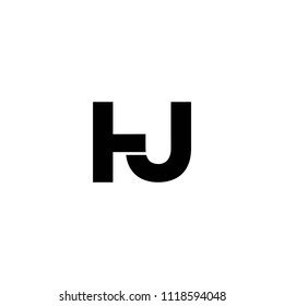 hj letter logo vector