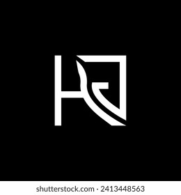 HJ letter logo vector design, HJ simple and modern logo. HJ luxurious alphabet design  
