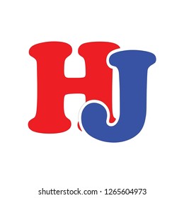 hj letter vector logo