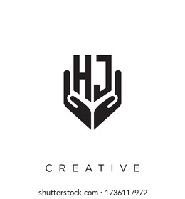 hj luxury logo design vector icon