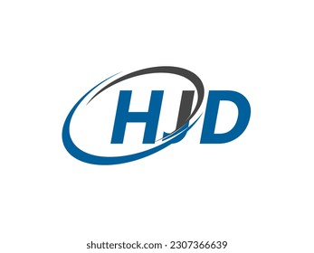 HJD letter creative modern elegant swoosh logo design