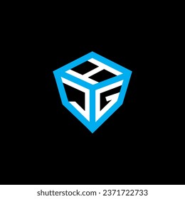 Diseño vectorial de la letra HJG, logotipo HJG simple y moderno. Diseño de alfabetos de lujo HJG  