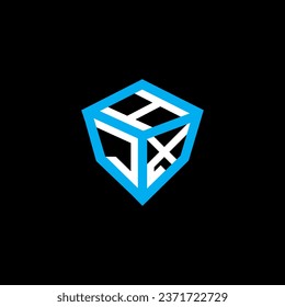 Diseño vectorial de la letra HJX, logotipo simple y moderno HJX. Diseño de alfabetos de lujo HJX  