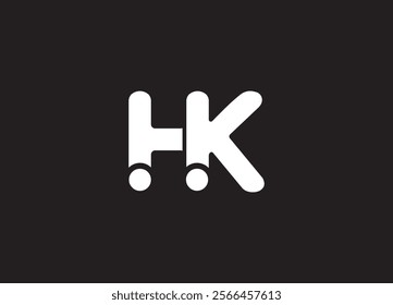 HK Creative logo design and monogram logo
