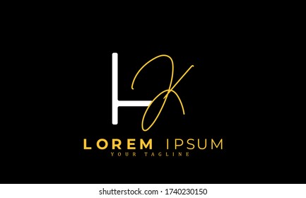 HK HK H or K logo letter vector design
