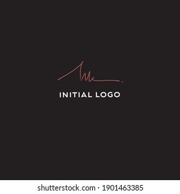 HK Initial Isolated Logo for Identity