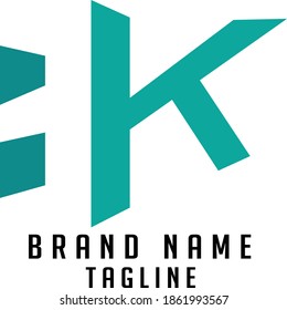 HK initials logo, name initials logo, company initials logo, person initials logo