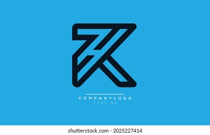 HK initials monogram letter text alphabet logo design