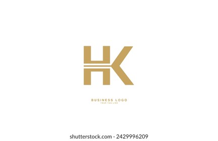 HK, KH, H, K, Abstract Letters Logo Monograma