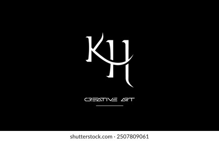HK, KH, H, K abstract letters logo monogram