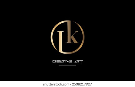 HK, KH, H, K abstract letters logo monogram