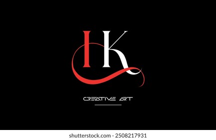 HK, KH, H, K abstrakte Buchstaben Logo-Monogramm