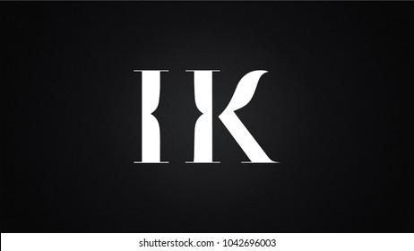 HK Letter Logo Design Template
