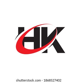 HK letter logo design vector