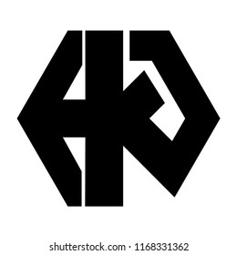 hk letter vector logo