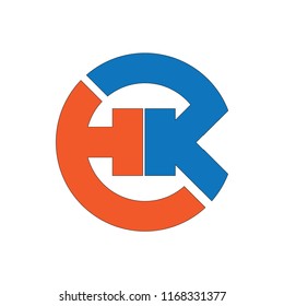 hk letter vector logo