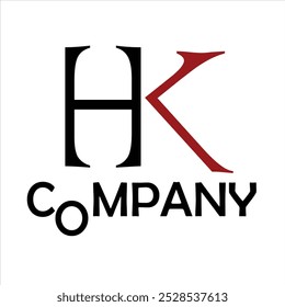 HK LETTER VECTOR LOGO DESIGN CREATIVE FOR COMPANY