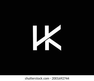 HK Logo Alphabet Letter Icon Design Vector Element