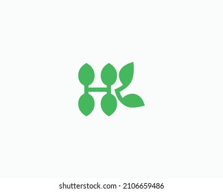 HK logo letter design vector