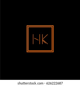 hk logo letter initial, Abstract Polygonal Background Logo, design for Corporate Business Identity,flat icon, Alphabet letter