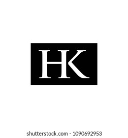 Hk Logo Vector Template Design Illustration Stock Vector (Royalty Free ...