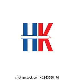 Hk Logo Vector Template Design Illustration Stock Vector (Royalty Free ...