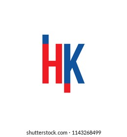 HK Logo Vector Template Design Illustration