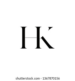 HK minimalist logo illustration