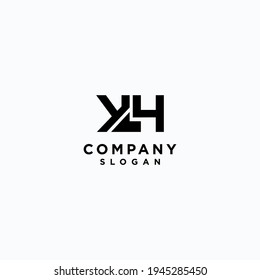 hk monogram logo design template