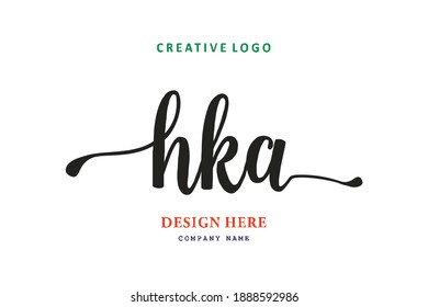 HKA lettering logo is simple, easy to understand and authoritative