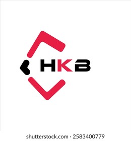 HKB creative minimalist letter logo. HKB unique vector initials alphabet letter logo design
