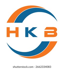 HKB diseño de la letra. Diseño del logotipo de la tecnología de la letra de HKB en un fondo blanco. HKB Diseño de logotipo de monograma para un emprendedor y negocio