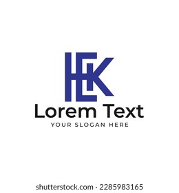 HKC or HCK letter mark abstract vector logo design template - Icon design