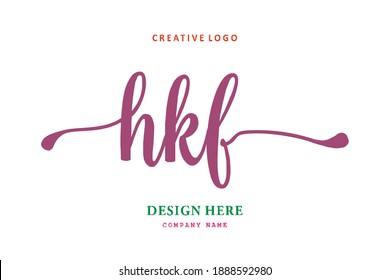 HKF lettering logo is simple, easy to understand and authoritative