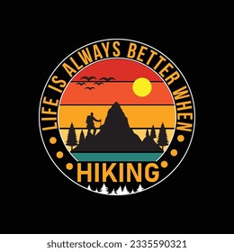 Hking T shirt desing, Adventure T shirt design