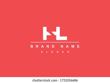 HL Abstract Letter Mark Monogram Graphic Vector Logo Template